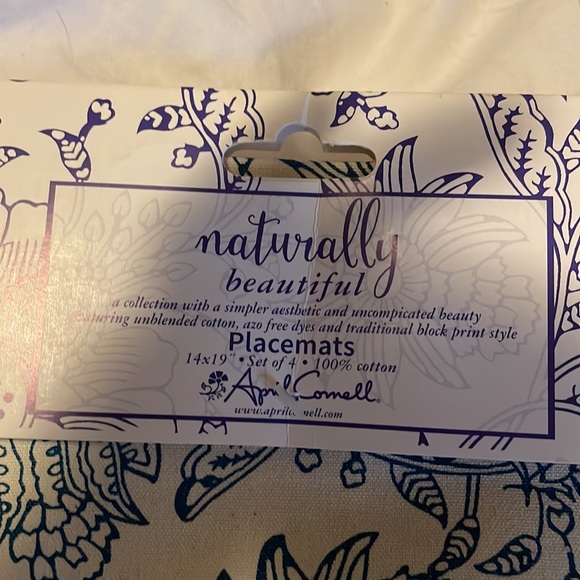 April Cornell Placemats 100% Cotton - Picture 4 of 4